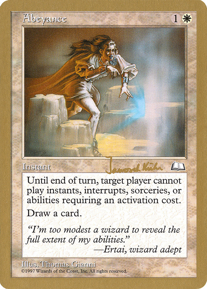 Magic the Gathering Card - Abeyance - MTG Circle