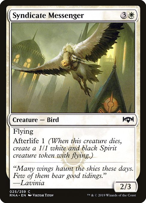 Magic the Gathering Card - Syndicate Messenger - MTG Circle