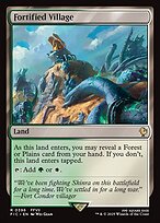 Magic the Gathering Card - Fortified Village - MTG Circle