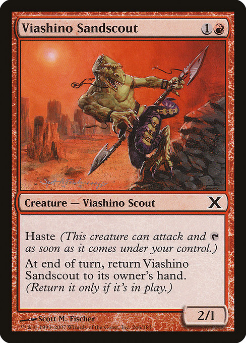 Magic the Gathering Card - Viashino Sandscout - MTG Circle