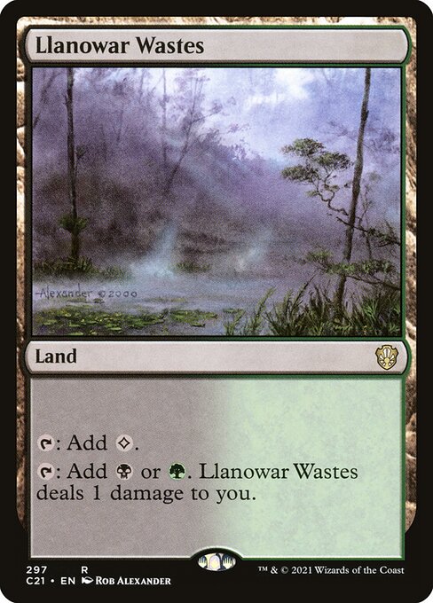 Magic the Gathering Card - Llanowar Wastes - MTG Circle