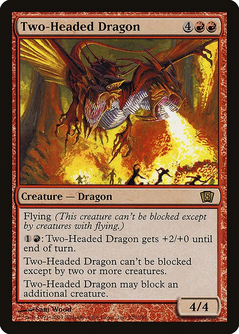 Magic the Gathering Card - Two-Headed Dragon - MTG Circle