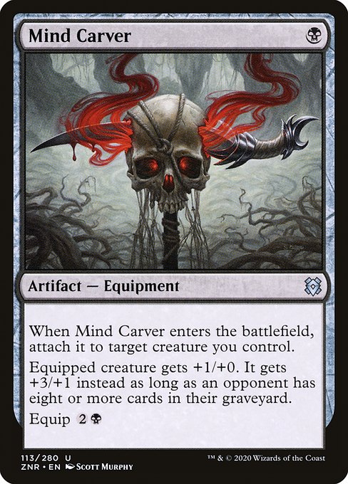 Magic the Gathering Card - Mind Carver - MTG Circle
