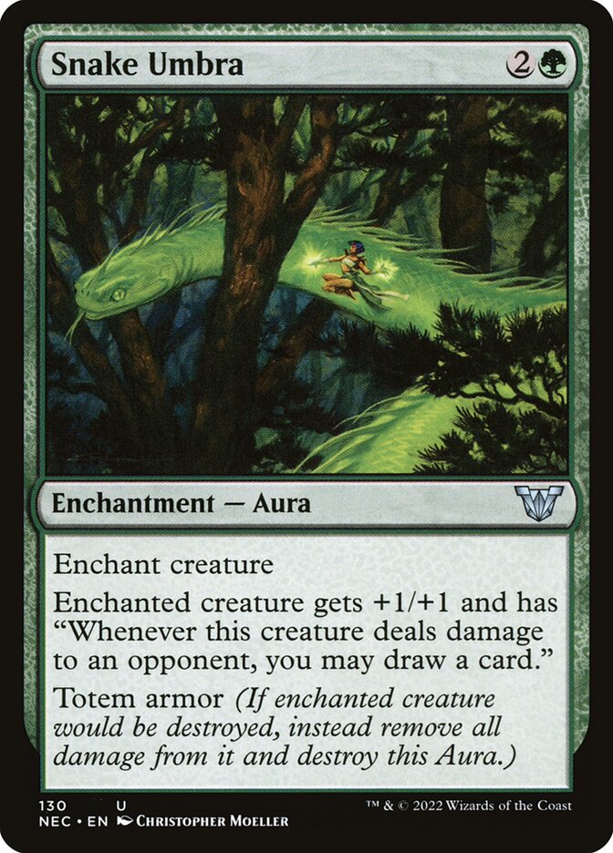 Magic the Gathering Card - Snake Umbra - MTG Circle