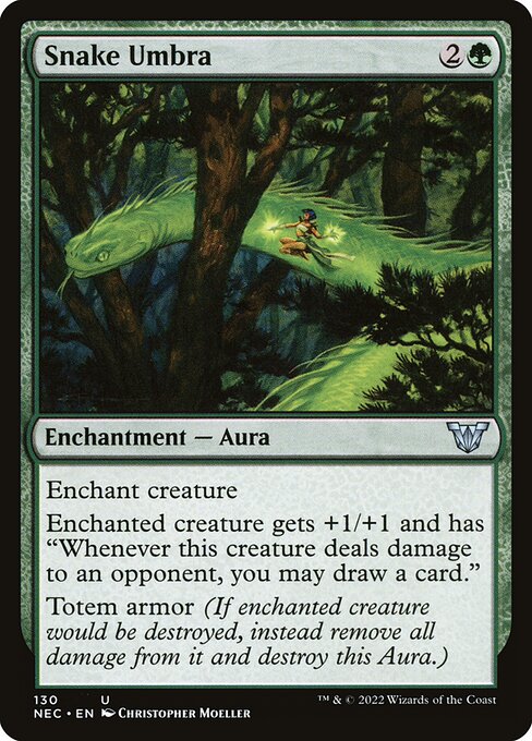 Magic the Gathering Card - Snake Umbra - MTG Circle