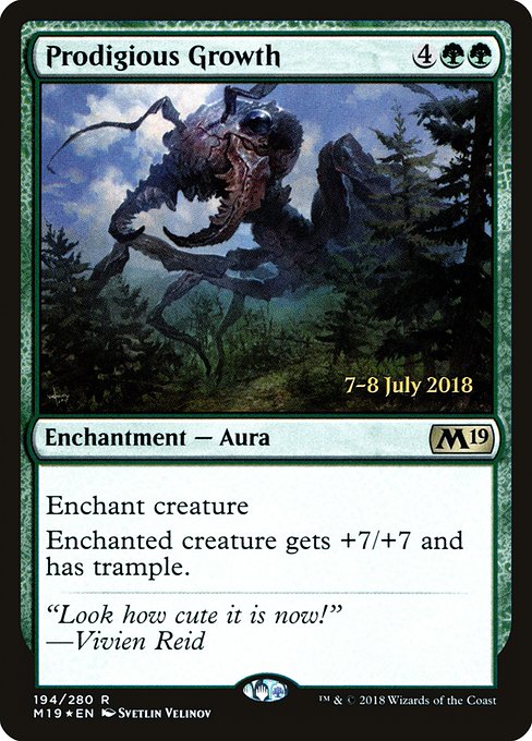 Magic the Gathering Card - Prodigious Growth - MTG Circle