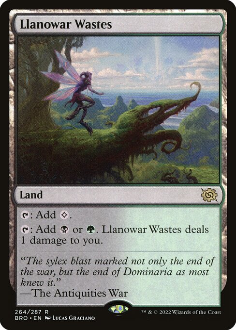 Magic the Gathering Card - Llanowar Wastes - MTG Circle