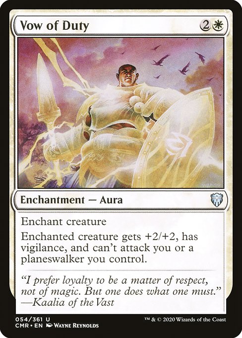 Magic the Gathering Card - Vow of Duty - MTG Circle