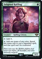 Magic the Gathering Card - Delighted Halfling - MTG Circle