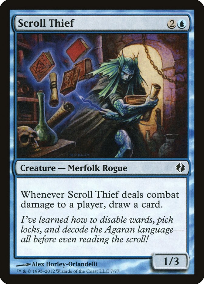 Magic the Gathering Card - Scroll Thief - MTG Circle