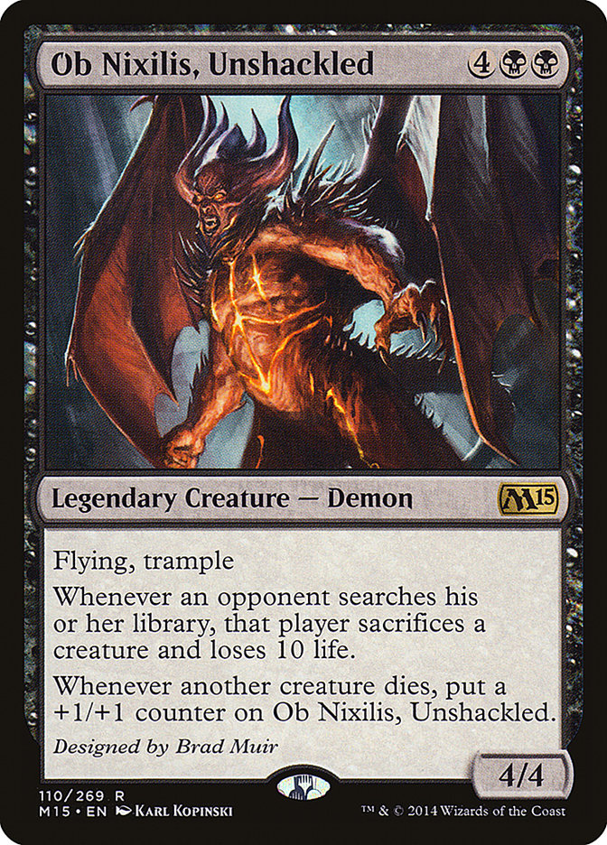 Magic the Gathering Card - Ob Nixilis, Unshackled - MTG Circle