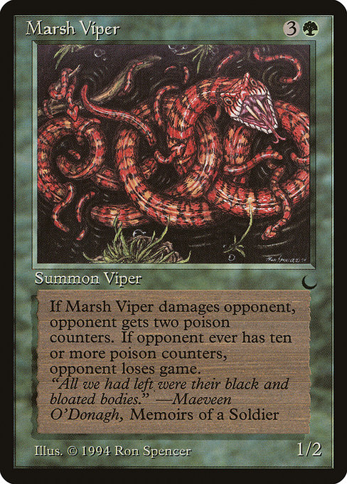 Magic the Gathering Card - Marsh Viper - MTG Circle