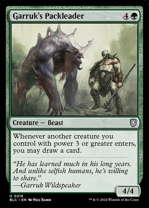 Magic the Gathering Card - Garruk's Packleader - MTG Circle