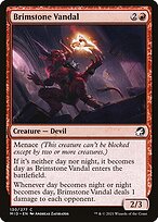 Magic the Gathering Card - Brimstone Vandal - MTG Circle