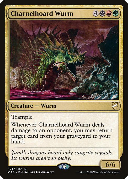 Magic the Gathering Card - Charnelhoard Wurm - MTG Circle