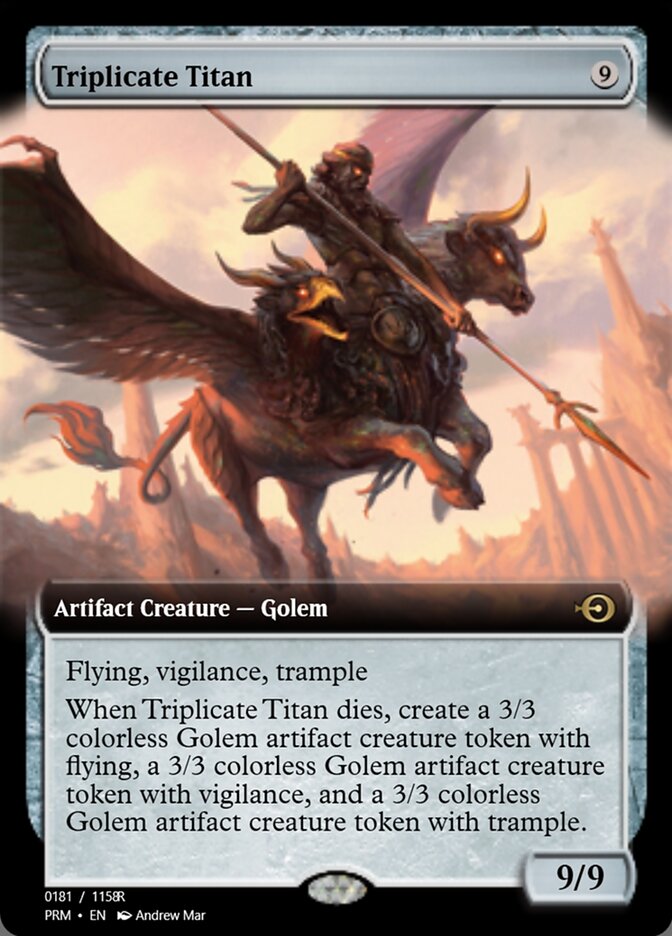 Magic the Gathering Card - Triplicate Titan - MTG Circle