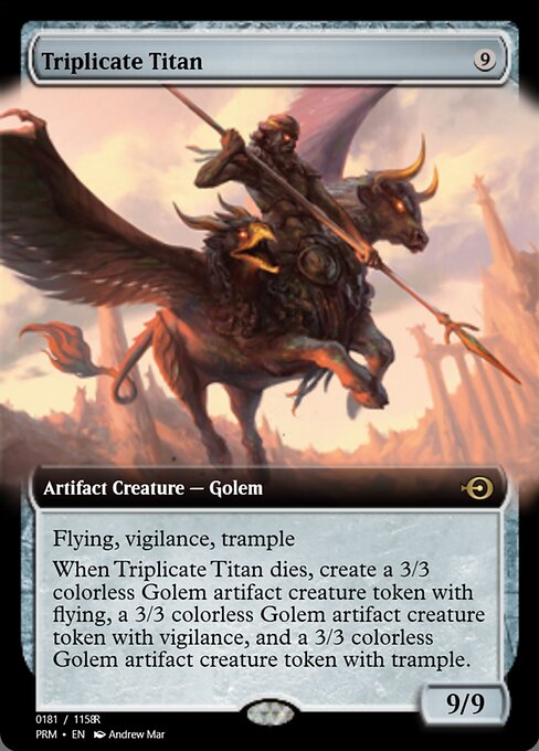 Magic the Gathering Card - Triplicate Titan - MTG Circle
