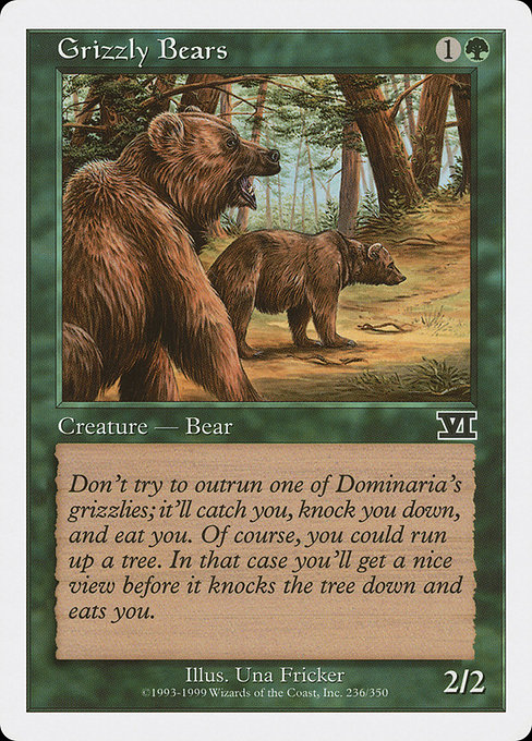 Magic the Gathering Card - Grizzly Bears - MTG Circle