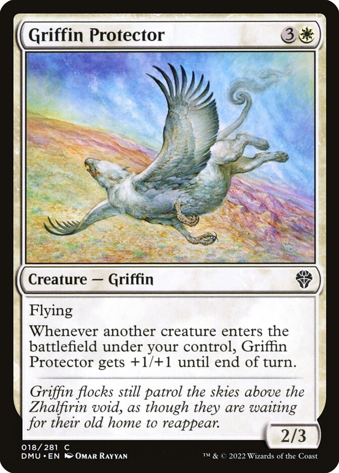 Magic the Gathering Card - Griffin Protector - MTG Circle