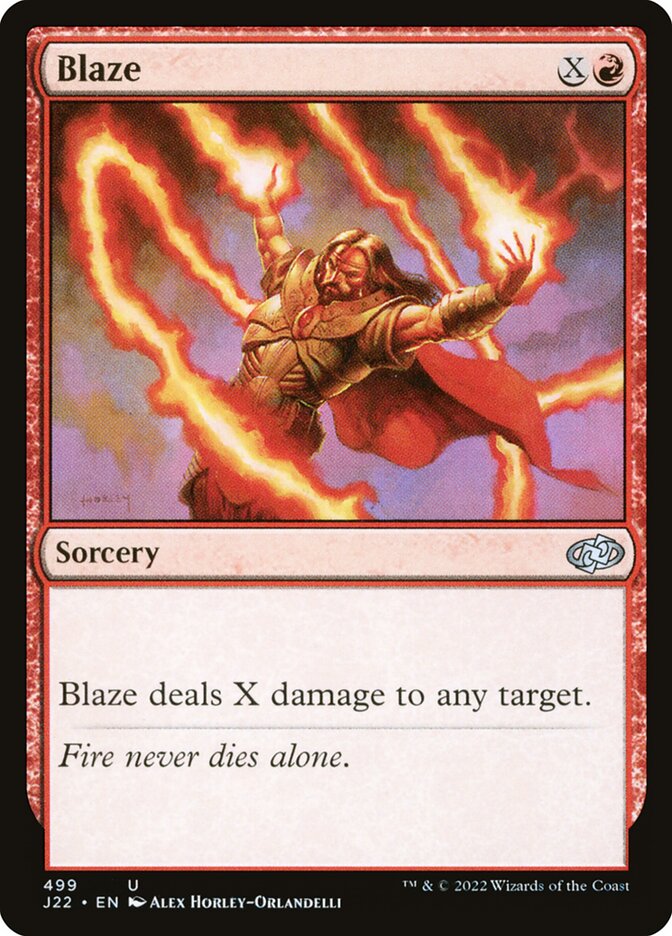 Magic the Gathering Card - Blaze - MTG Circle