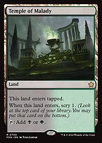 Magic the Gathering Card - Temple of Malady - MTG Circle