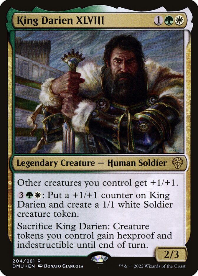 Magic the Gathering Card - King Darien XLVIII - MTG Circle