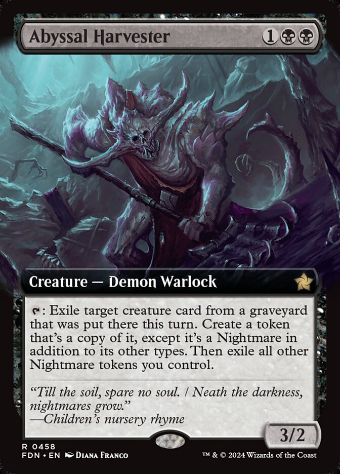 Magic the Gathering Card - Abyssal Harvester - MTG Circle