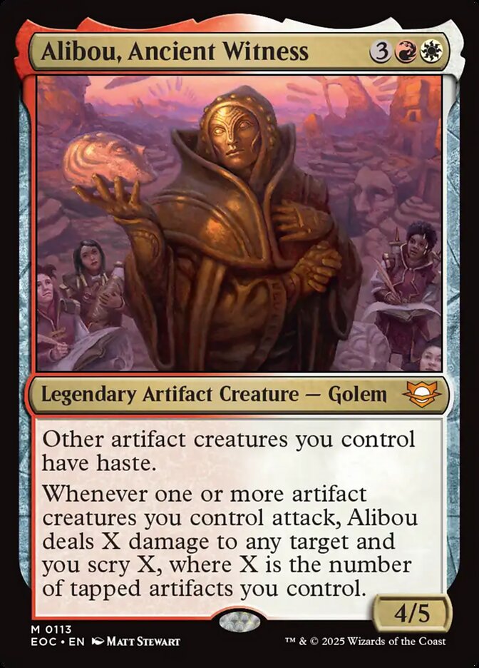 Magic the Gathering Card - Alibou, Ancient Witness - MTG Circle