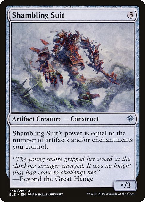Magic the Gathering Card - Shambling Suit - MTG Circle