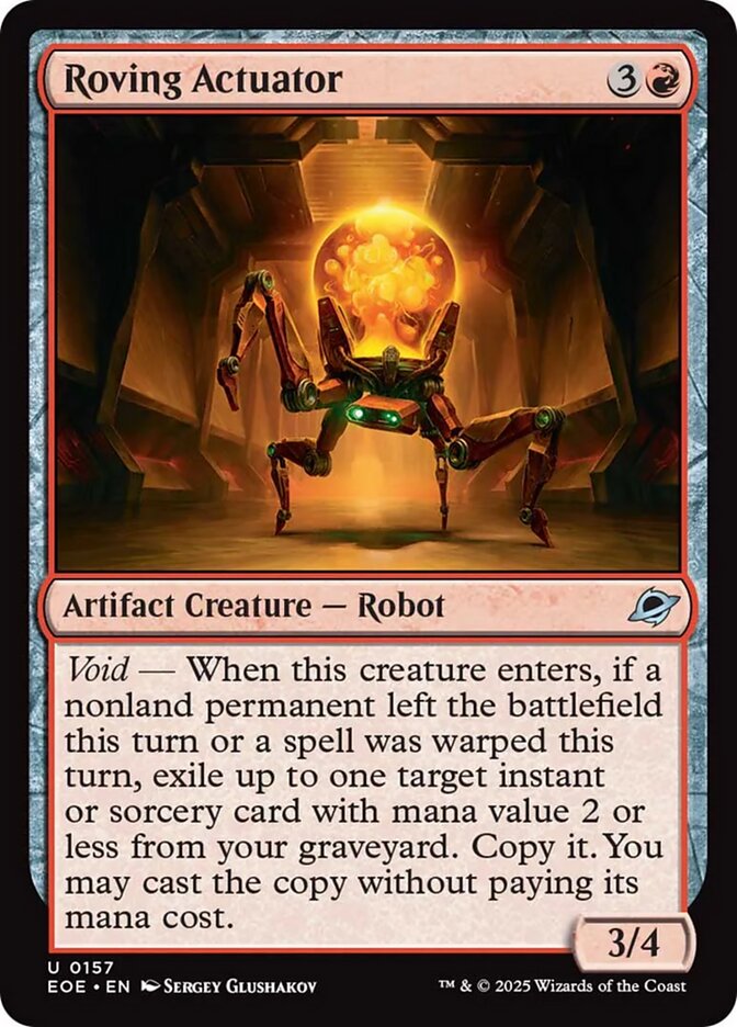 Magic the Gathering Card - Roving Actuator - MTG Circle