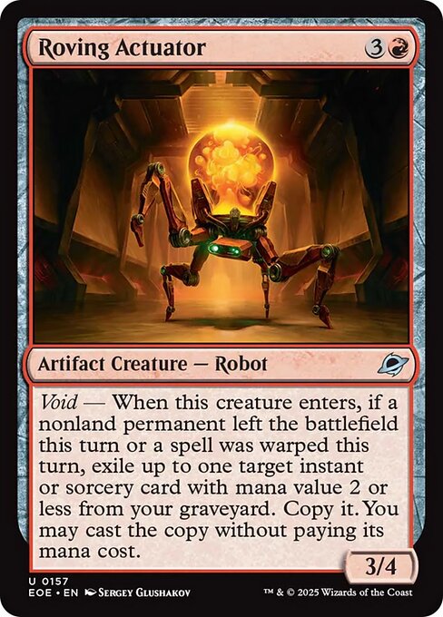 Magic the Gathering Card - Roving Actuator - MTG Circle