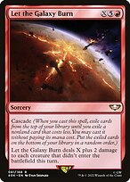 Magic the Gathering Card - Let the Galaxy Burn - MTG Circle