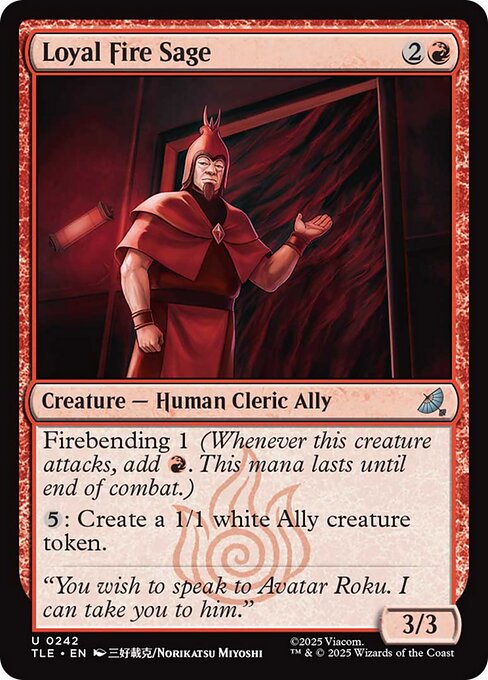 Magic the Gathering Card - Loyal Fire Sage - MTG Circle