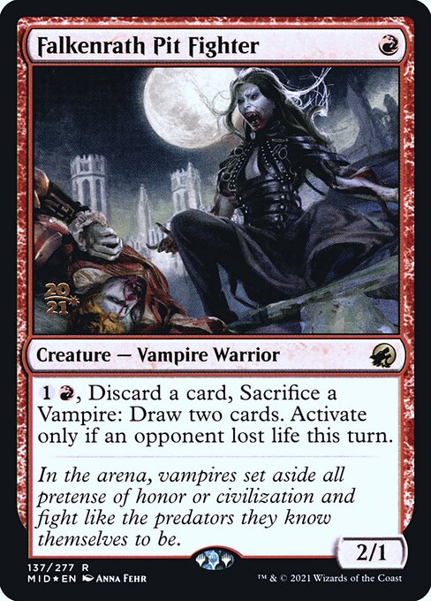 Magic the Gathering Card - Falkenrath Pit Fighter - MTG Circle