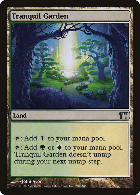 Magic the Gathering Card - Tranquil Garden - MTG Circle