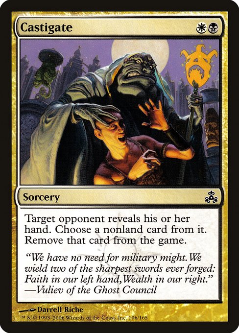 Magic the Gathering Card - Castigate - MTG Circle