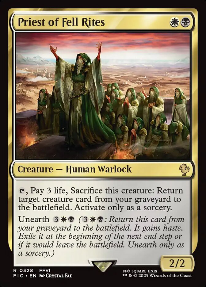 Magic the Gathering Card - Priest of Fell Rites - MTG Circle