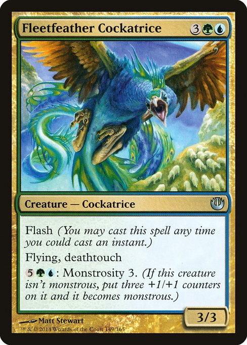 Magic the Gathering Card - Fleetfeather Cockatrice - MTG Circle