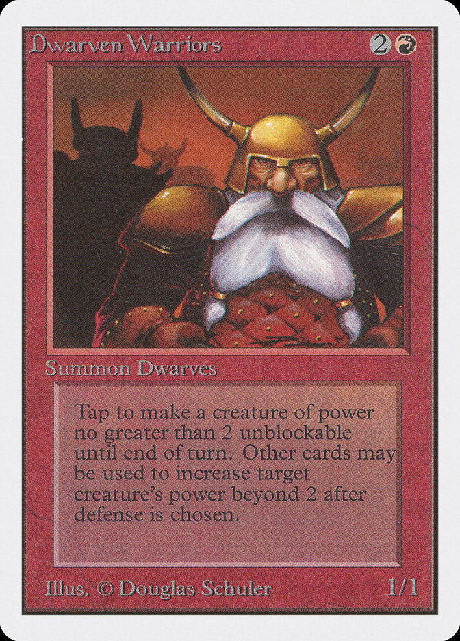 Magic the Gathering Card - Dwarven Warriors - MTG Circle