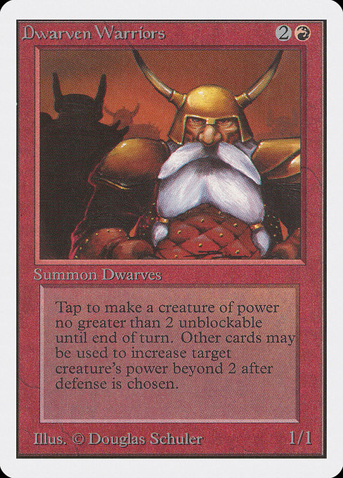 Magic the Gathering Card - Dwarven Warriors - MTG Circle