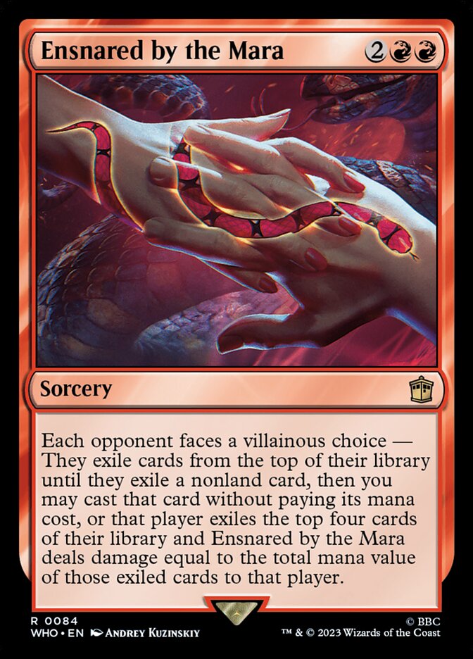 Magic the Gathering Card - Ensnared by the Mara - MTG Circle