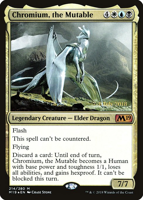 Magic the Gathering Card - Chromium, the Mutable - MTG Circle