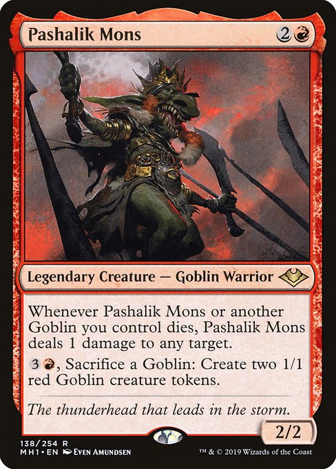 Magic the Gathering Card - Pashalik Mons - MTG Circle