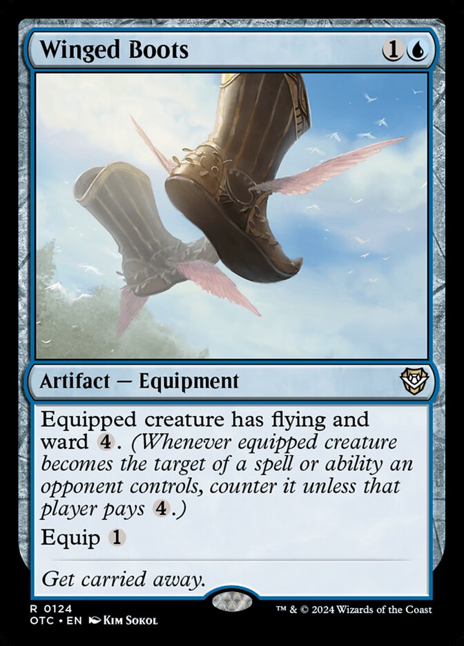 Magic the Gathering Card - Winged Boots - MTG Circle