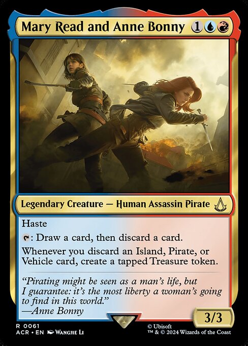 Magic the Gathering Card - Mary Read and Anne Bonny - MTG Circle