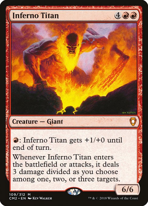 Magic the Gathering Card - Inferno Titan - MTG Circle