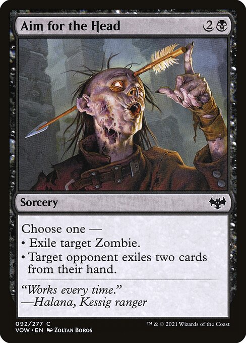 Magic the Gathering Card - Aim for the Head - MTG Circle