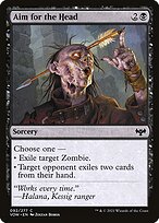 Magic the Gathering Card - Aim for the Head - MTG Circle