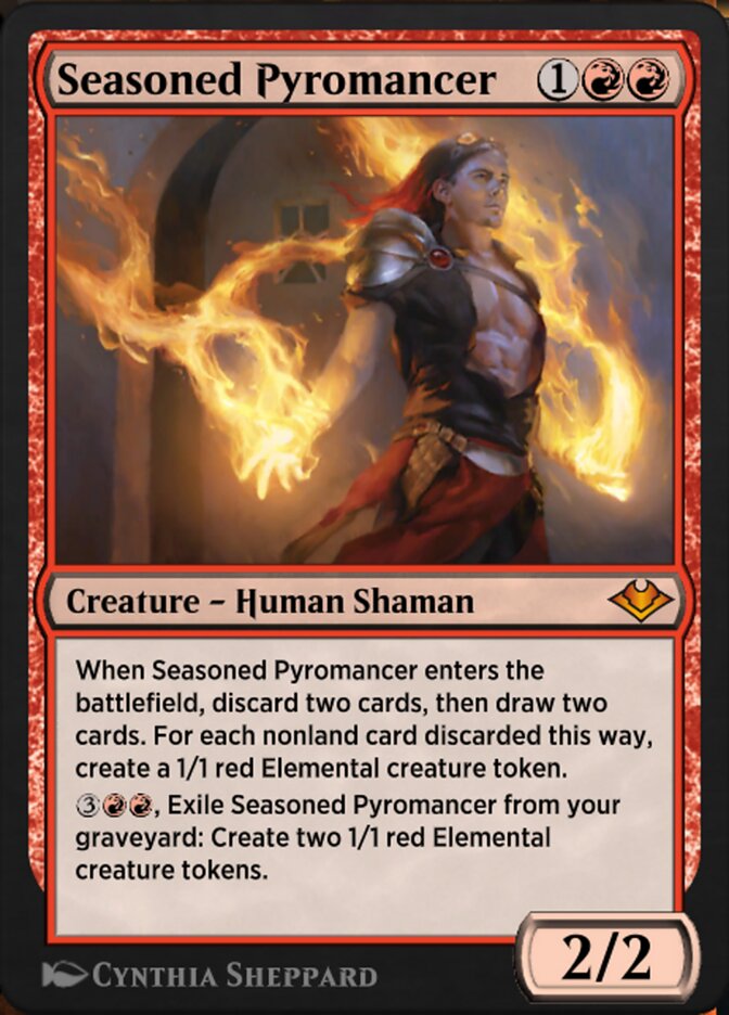 Magic the Gathering Card - Seasoned Pyromancer - MTG Circle