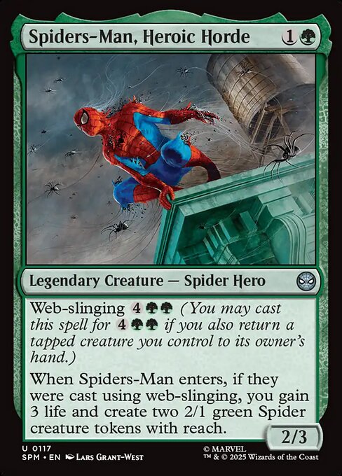 Magic the Gathering Card - Spiders-Man, Heroic Horde - MTG Circle